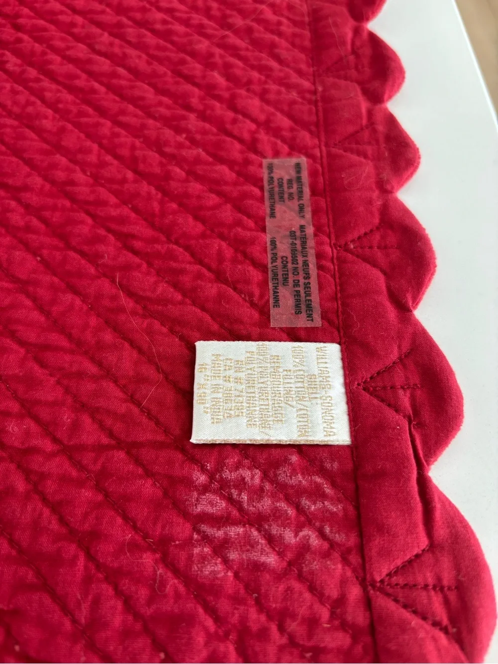 Williams Sonoma plush velvet